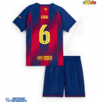 Barcelona Paez Gavi #6 Replica Home Minikit 2025-26 Short Sleeve (+ pants)